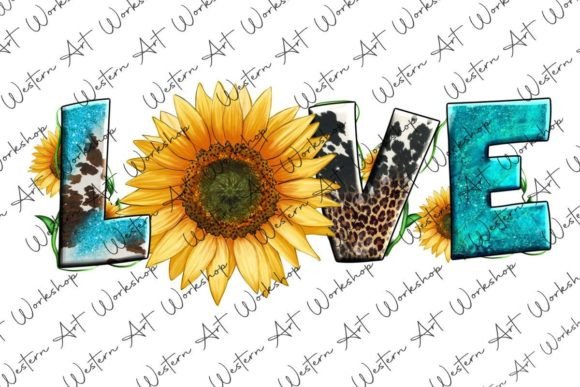 Download Western Love Sunflower Png - Premium Resources