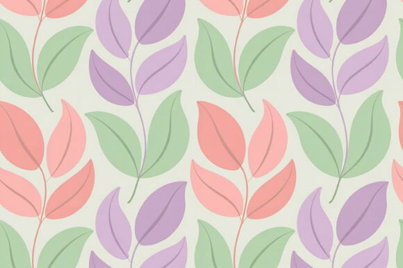 Download Dusty Rose and Peach Botanical Leaf - Botanical Collection