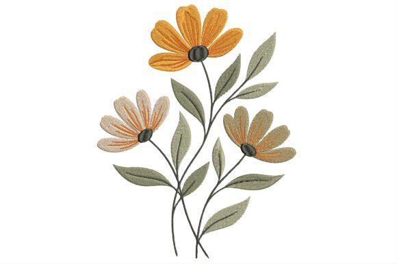 Download Wildflower Embroidery Design - Wildflower embroidery Collection