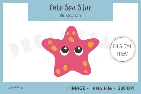 Download Cute Sea Star Png Clip Art - Sea star Collection