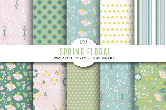 Download Floral Digital Paper, Modern Patterns - Modern pattern Collection